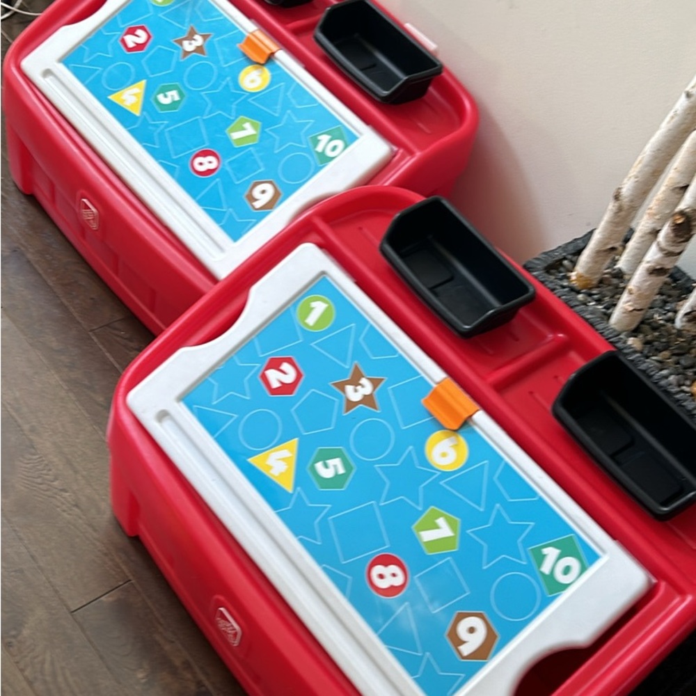 Last ONE 🧸✨🎈RED Step 2 kids Toy Storage bin Organizer HEAVY DUTY + Art trays - Picture 10 of 14